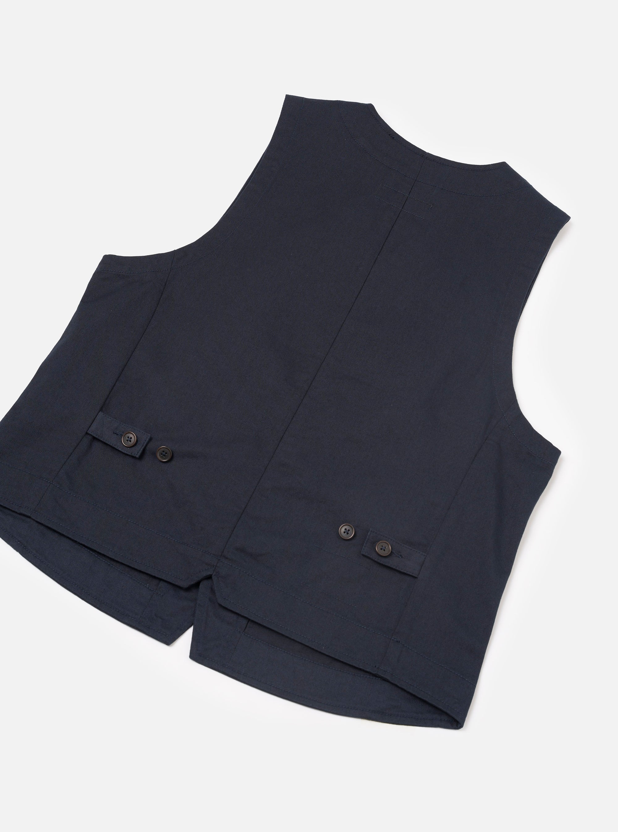 Navy Twill Field Waistcoat