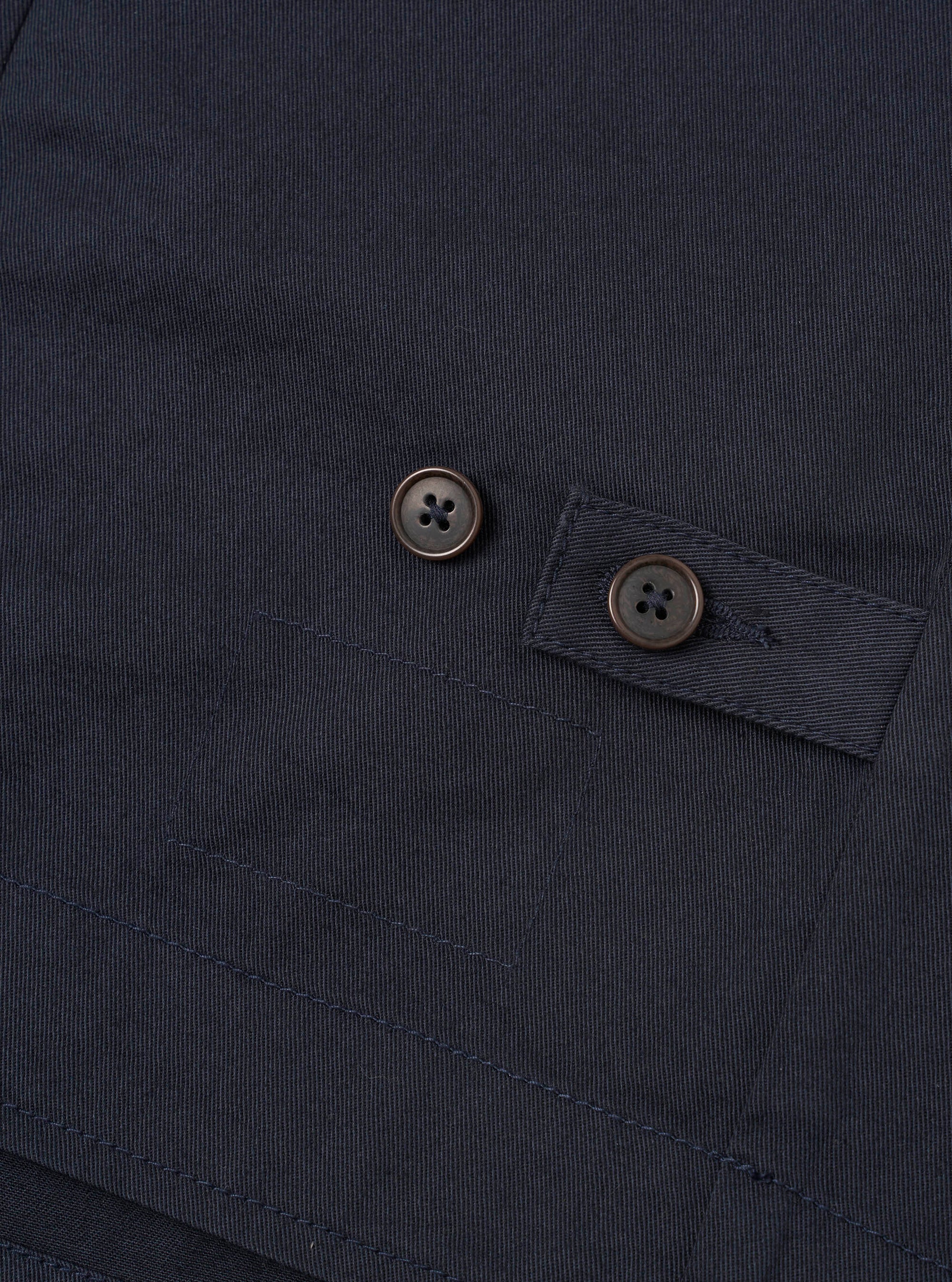 Navy Twill Field Waistcoat