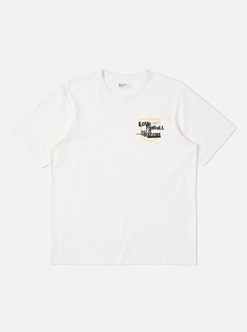 White Single Jersey Charity Football Tee
