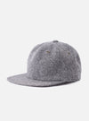 cableami® Black/White Recycled Tweed Cap on a white background. The cap is made of black and white tweed and has a classic fit.