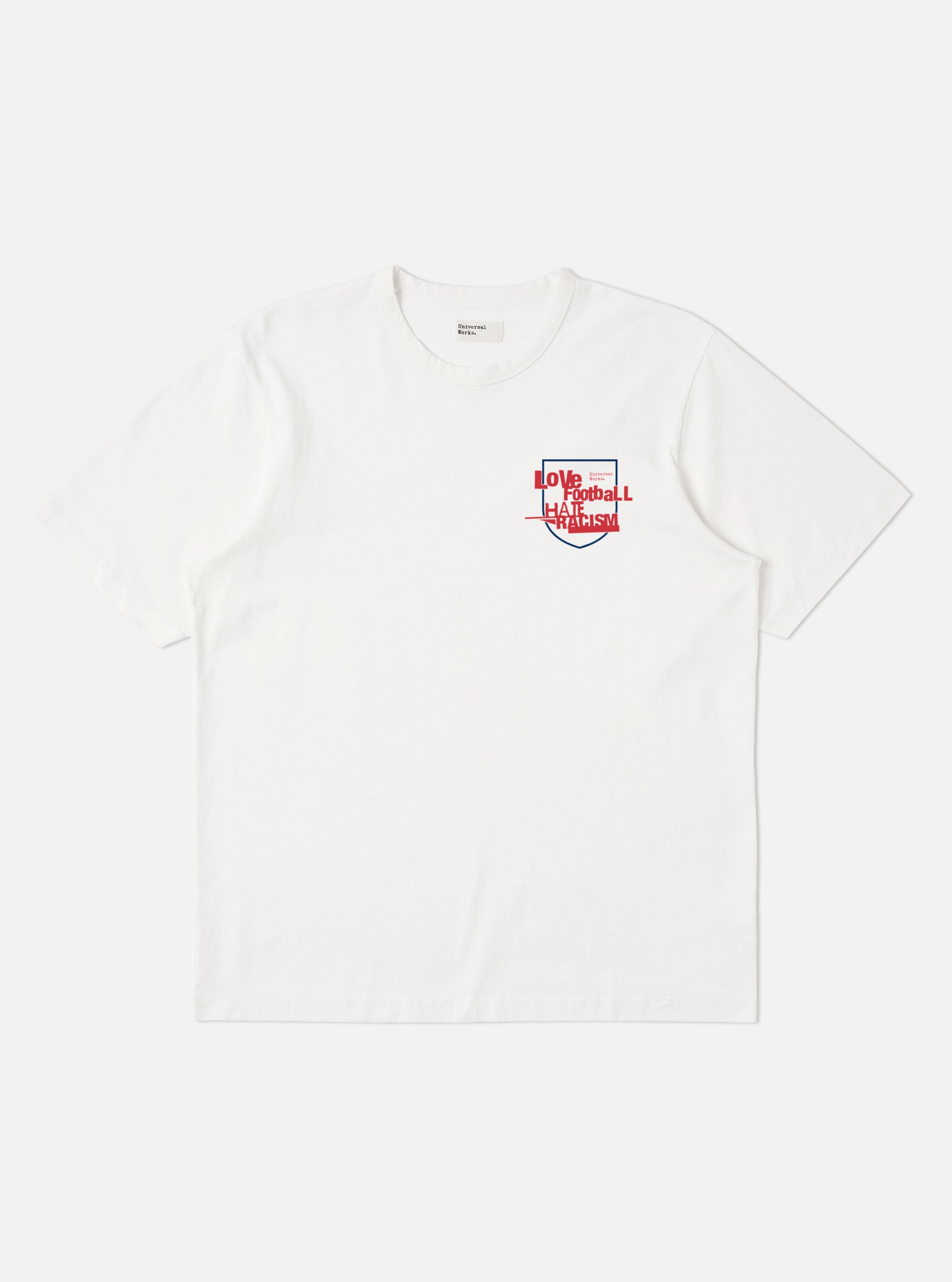 White Single Jersey Charity Football Tee
