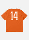 Orange Single Jersey Charity Football Tee
