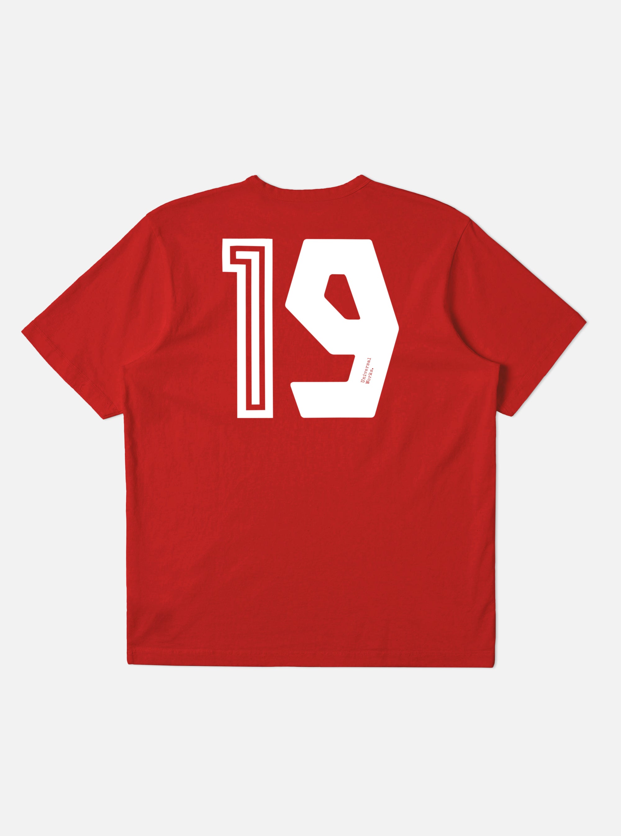 Red Single Jersey Charity Football Tee