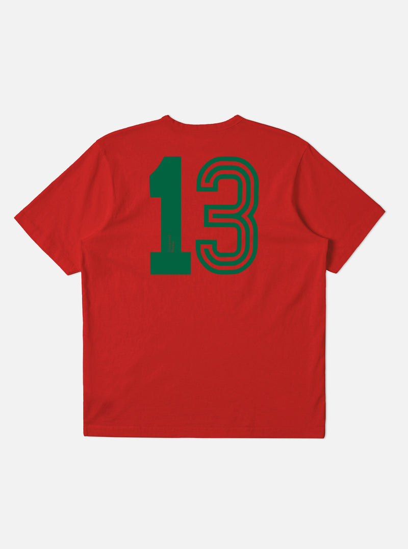 Red Single Jersey Charity Football Tee