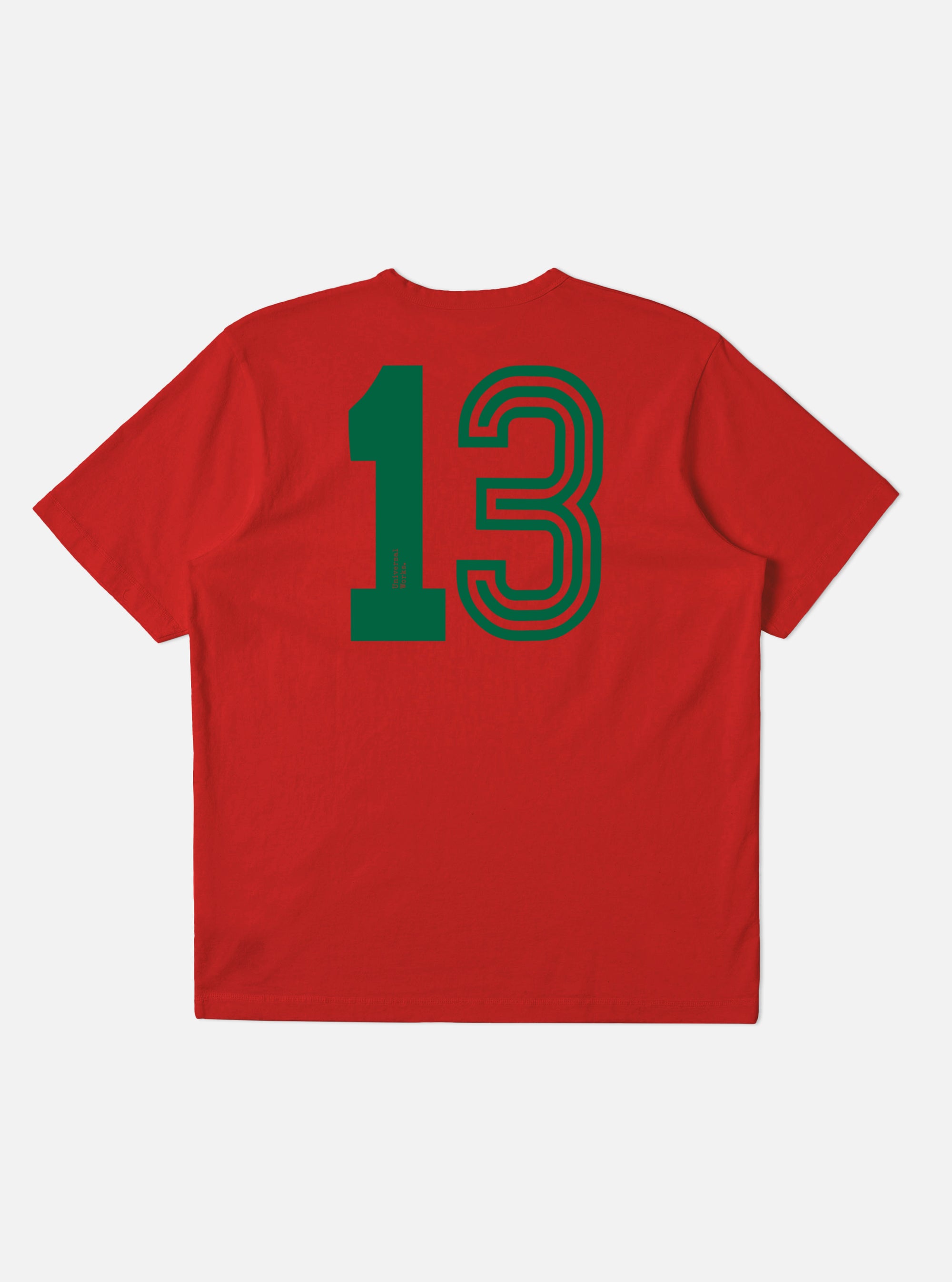 Red Single Jersey Charity Football Tee