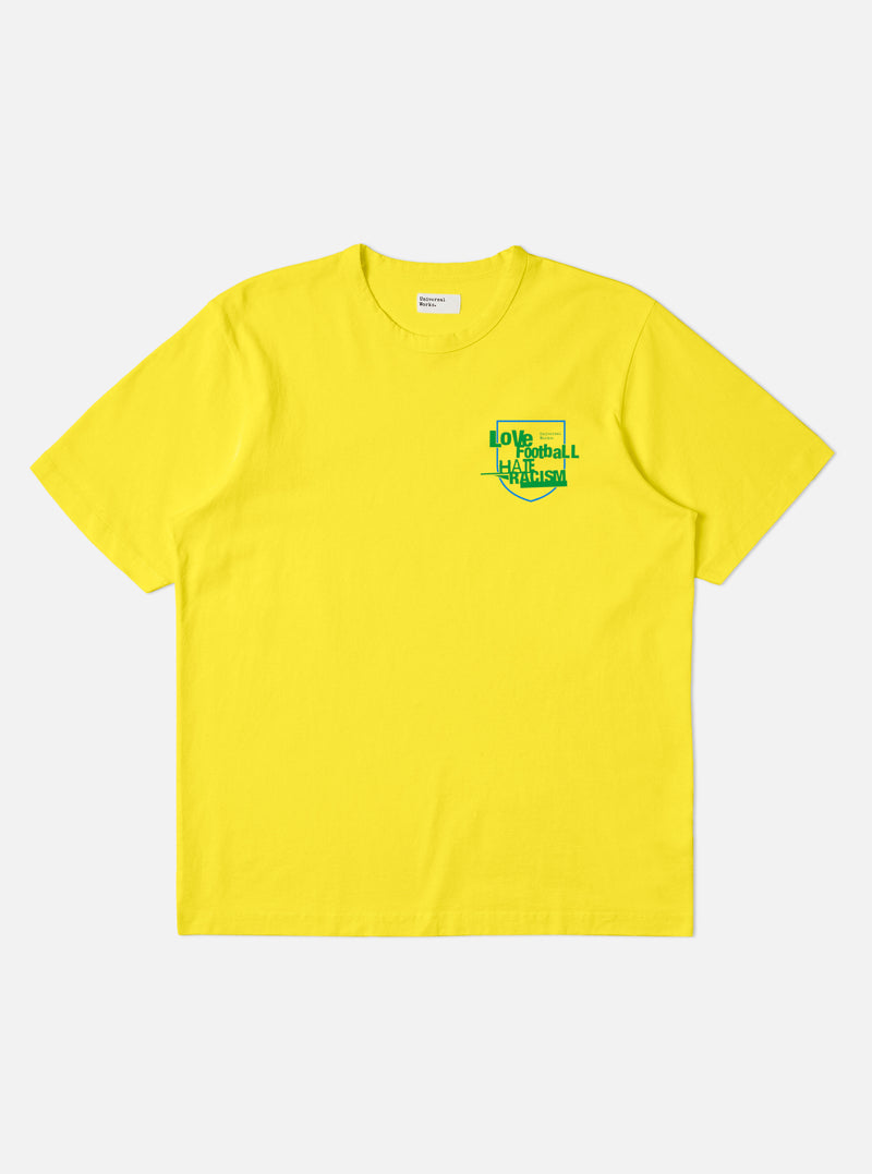 Yellow Single Jersey Charity Football Tee