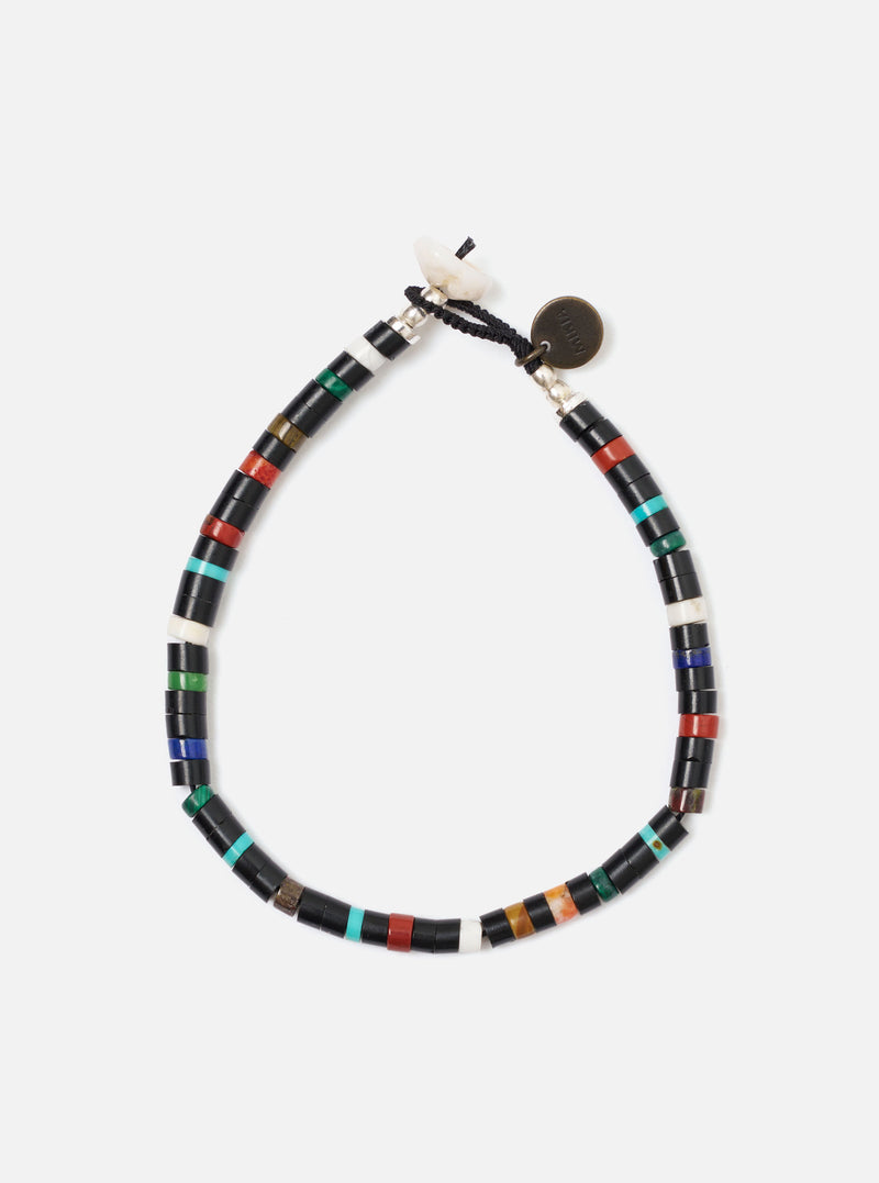 Mikia Jet Multi Heishi Beads Bracelet