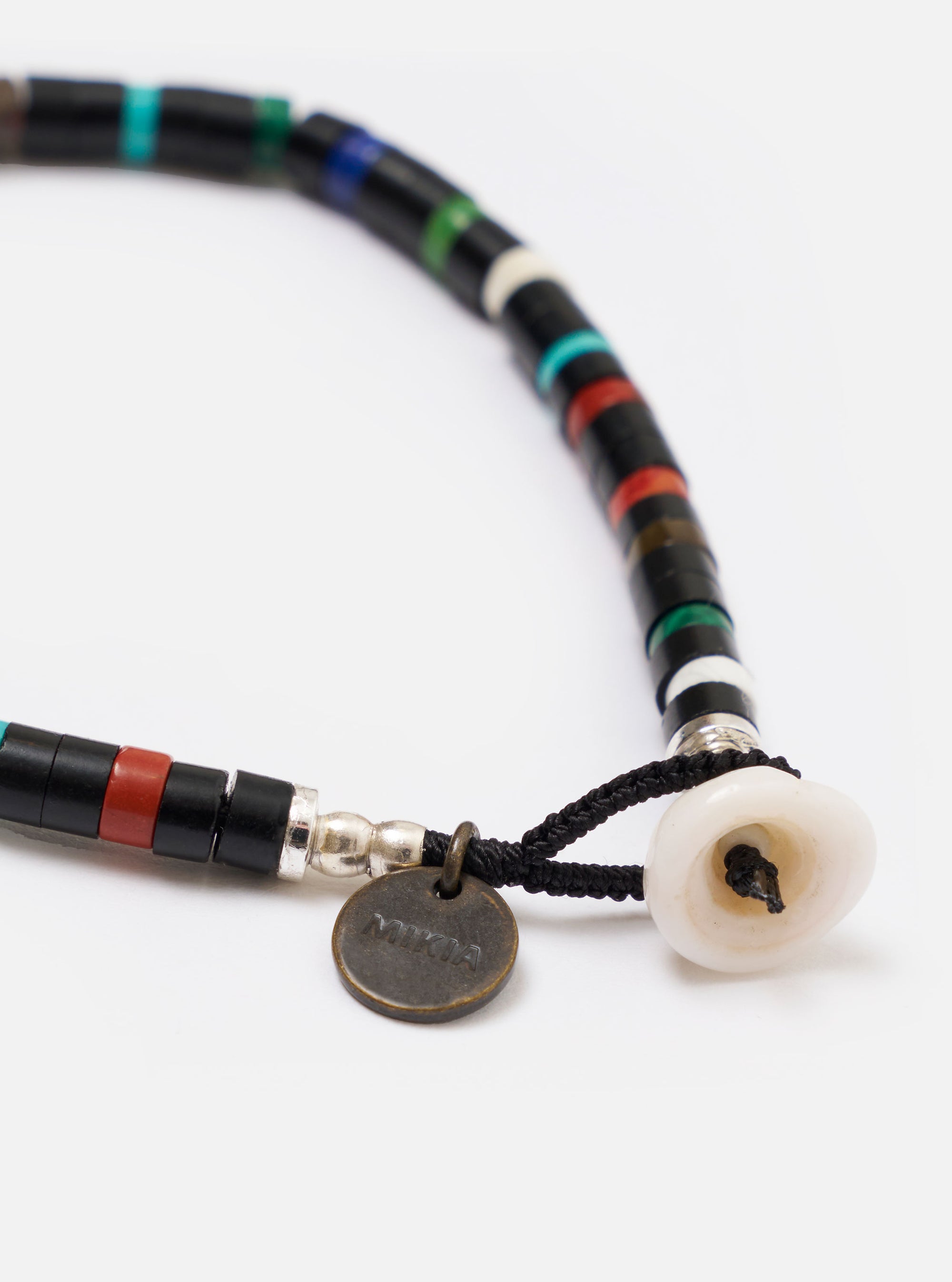 Mikia Jet Multi Heishi Beads Bracelet