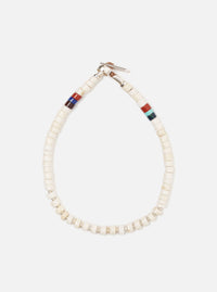 Mikia Magnesite Silver Heishi Bracelet