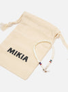 Mikia Magnesite Silver Heishi Bracelet