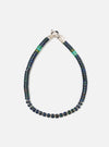 Mikia Azurite Silver Heishi Bracelet