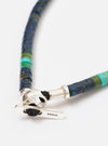 Mikia Azurite Silver Heishi Bracelet