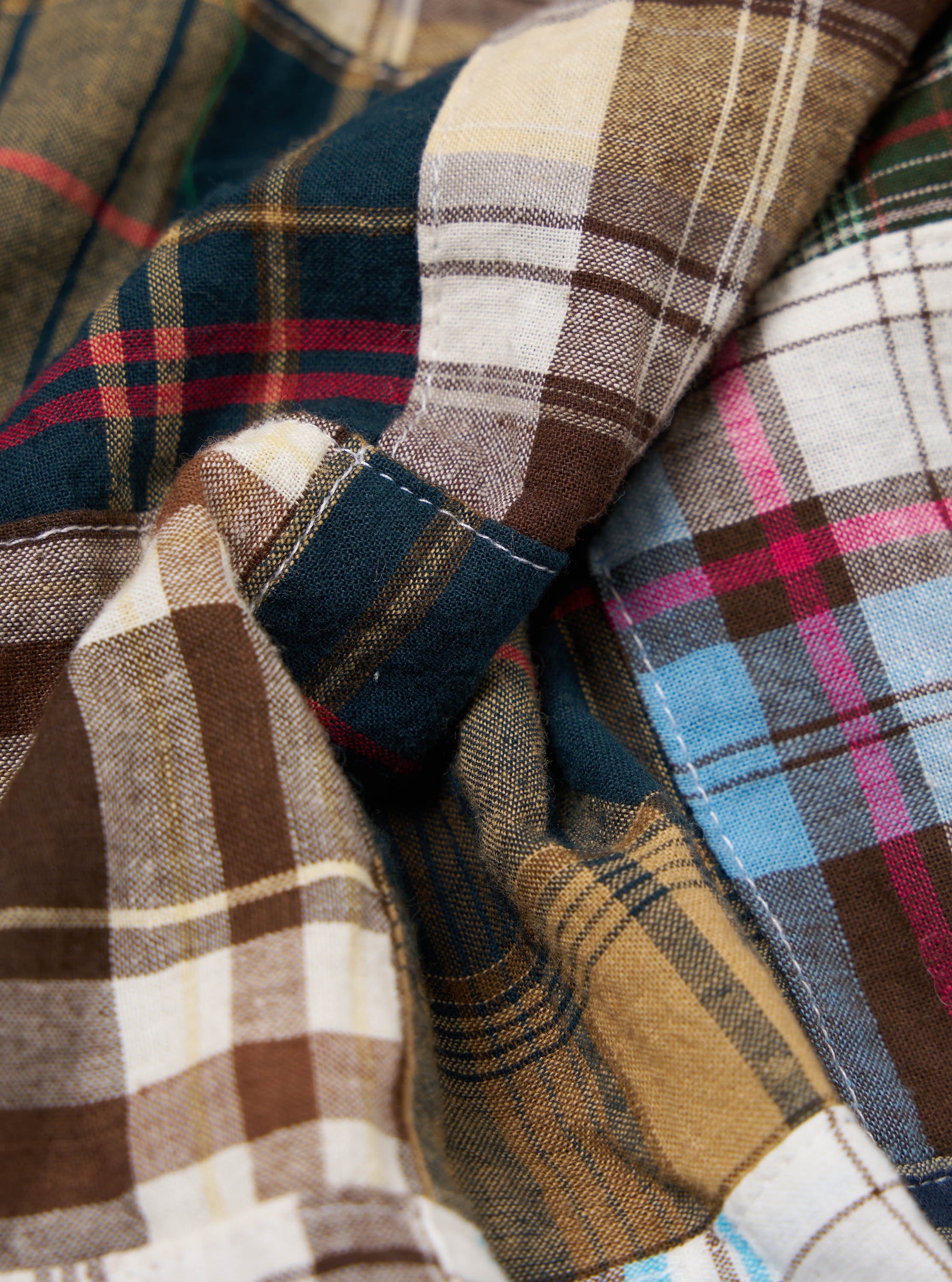 Brown Madras Check S/S Pullover Shirt