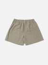 The Green Tiny Check Boxer Short, laid flat on a white background. The boxer shorts have a small green and white check pattern and an elastic waistband.
