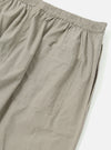 Close-up of the Green Tiny Check Long Pyjama Set bottoms, showing the elastic waist and side pocket. The fabric has a small green and white check pattern. Shot on a white background.