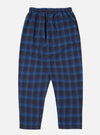 Close-up of the Navy/Blue Check Pyjama Pant on a white background. The pattern is a classic check in navy and blue.