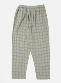 The Green PJ Plaid Pyjama Pant on a white background. The pants are a light green plaid with an elastic waistband.