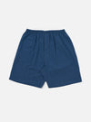 Close-up of the Blue Gingham Seersucker Pyjama Short, showcasing its elastic waistband and lightweight fabric on a clean white background.