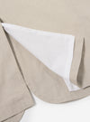 The Brown Kennedy Stripe Boston Blazer is shown from the back as a flat lay against a plain white background. The image highlights the vertical stripe pattern in shades of brown, the clean construction of the shoulders, and the single vent at the hem.
