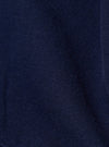 A close-up swatch image of the Navy Brush Back Sweat Billy Sweat fabric displays a deep navy blue color with a soft, matte texture. The brush-back cotton material is shown in detail, filling the frame to highlight the weight and finish of the jersey.