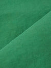 A close-up swatch image of the Green Recycled Splash Nylon Longsands Jacket fabric. The image focuses on the textile detail, showing a solid green color with a smooth, matte technical finish characteristic of recycled splash nylon.