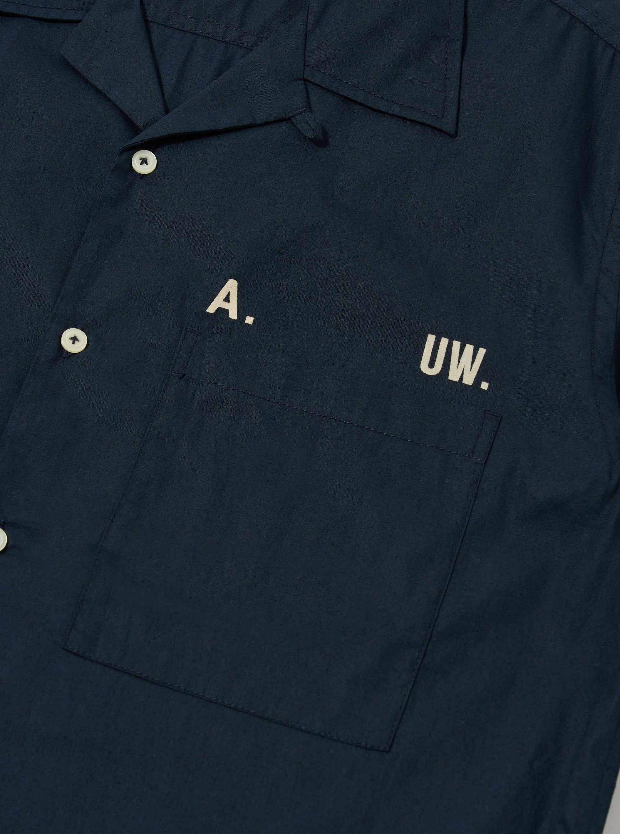 A. SOCIETY x Universal Works Navy Broadcloth Camp Shirt