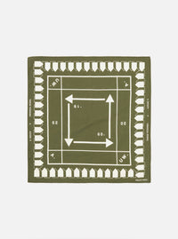 A. SOCIETY x Universal Works Olive Cambric Neckerchief