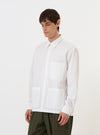 White Seersucker Double Lucky Shirt