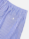 Blue Cotton Stripe Boxer Short
