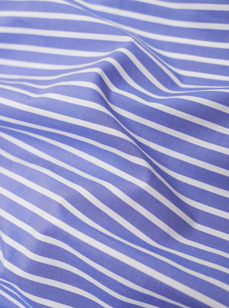 Blue Cotton Stripe Boxer Short