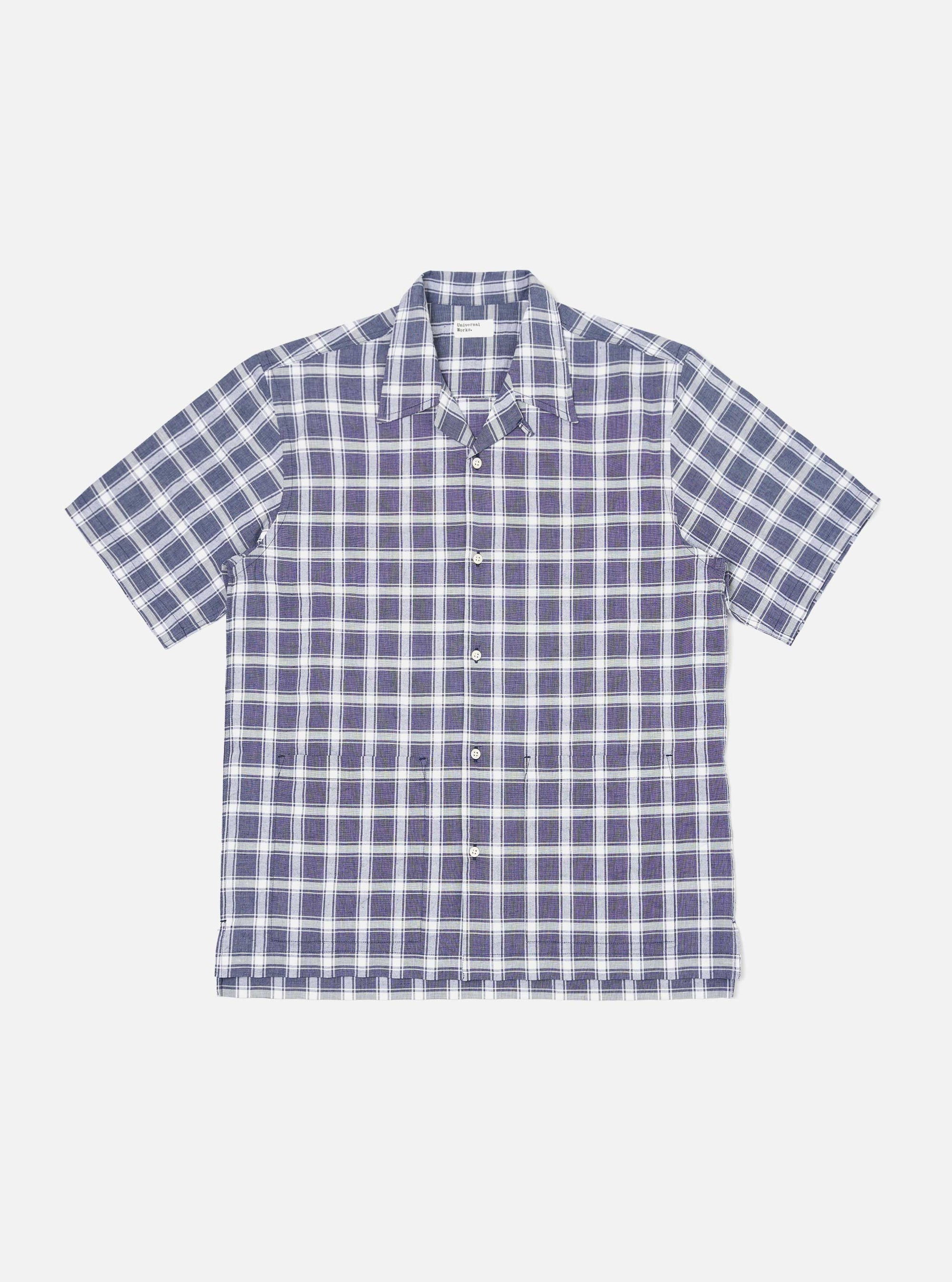 Indigo Chambray Check Short Pyjama Set