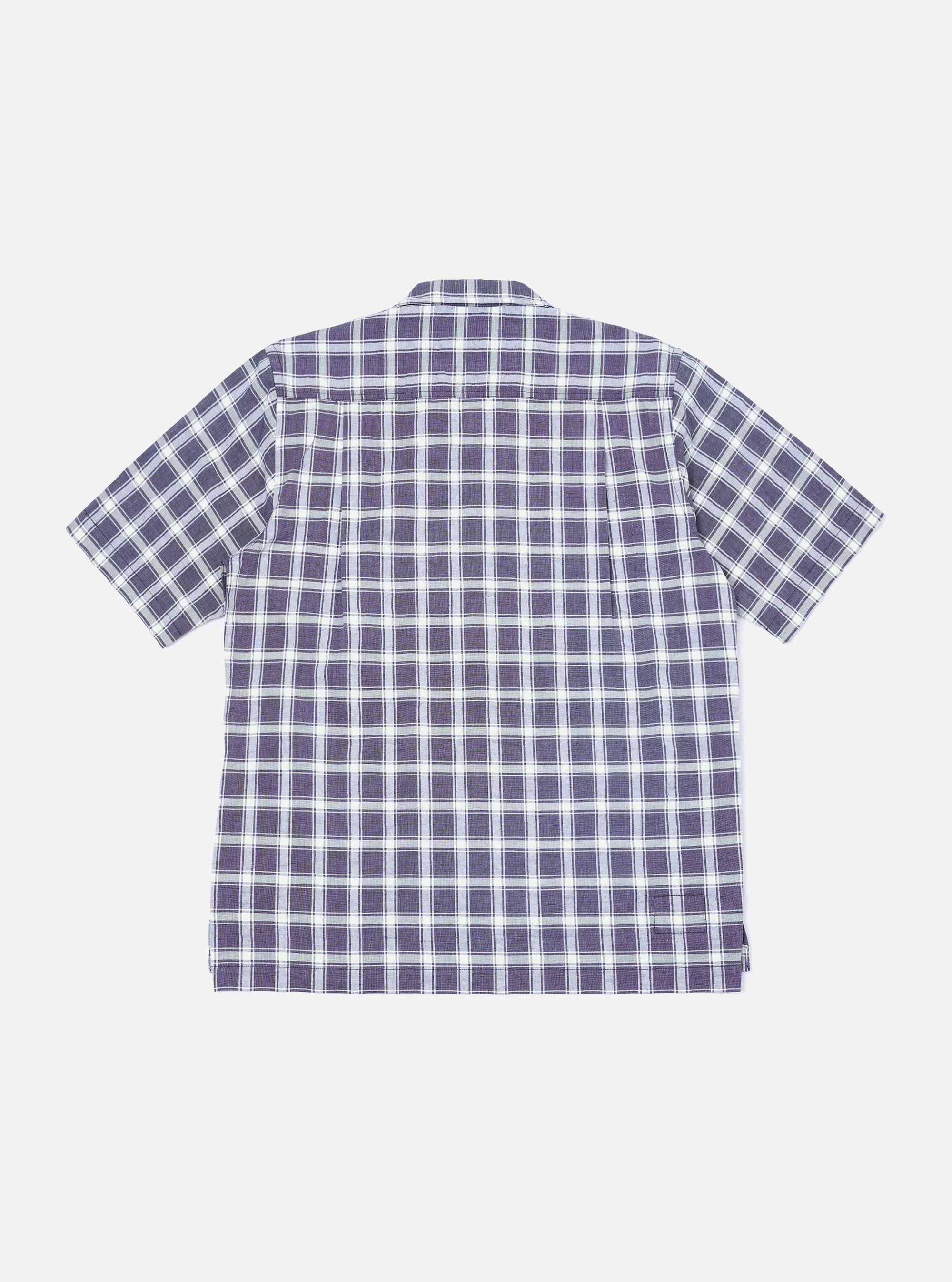 Indigo Chambray Check Short Pyjama Set