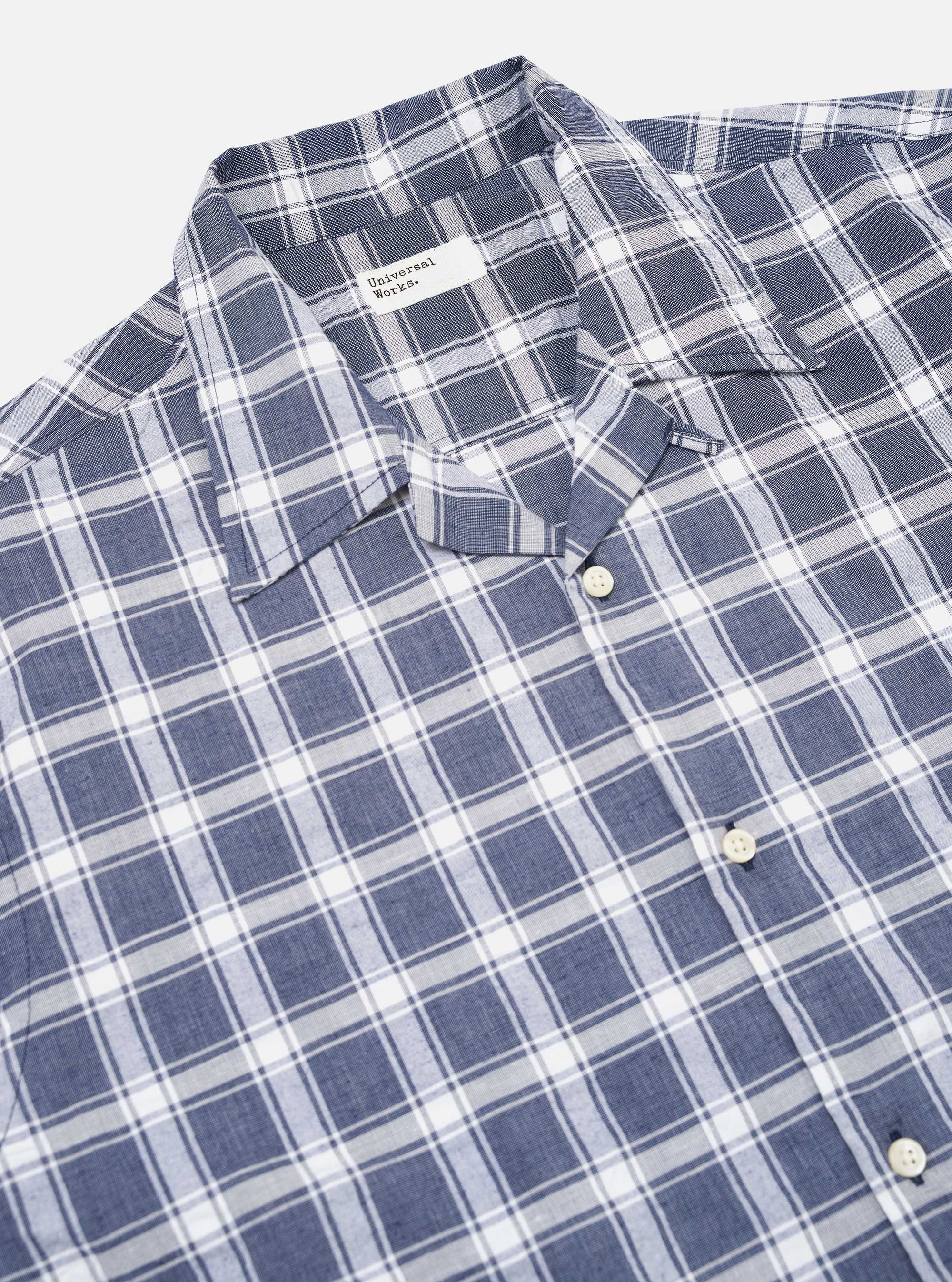 Indigo Chambray Check Short Pyjama Set