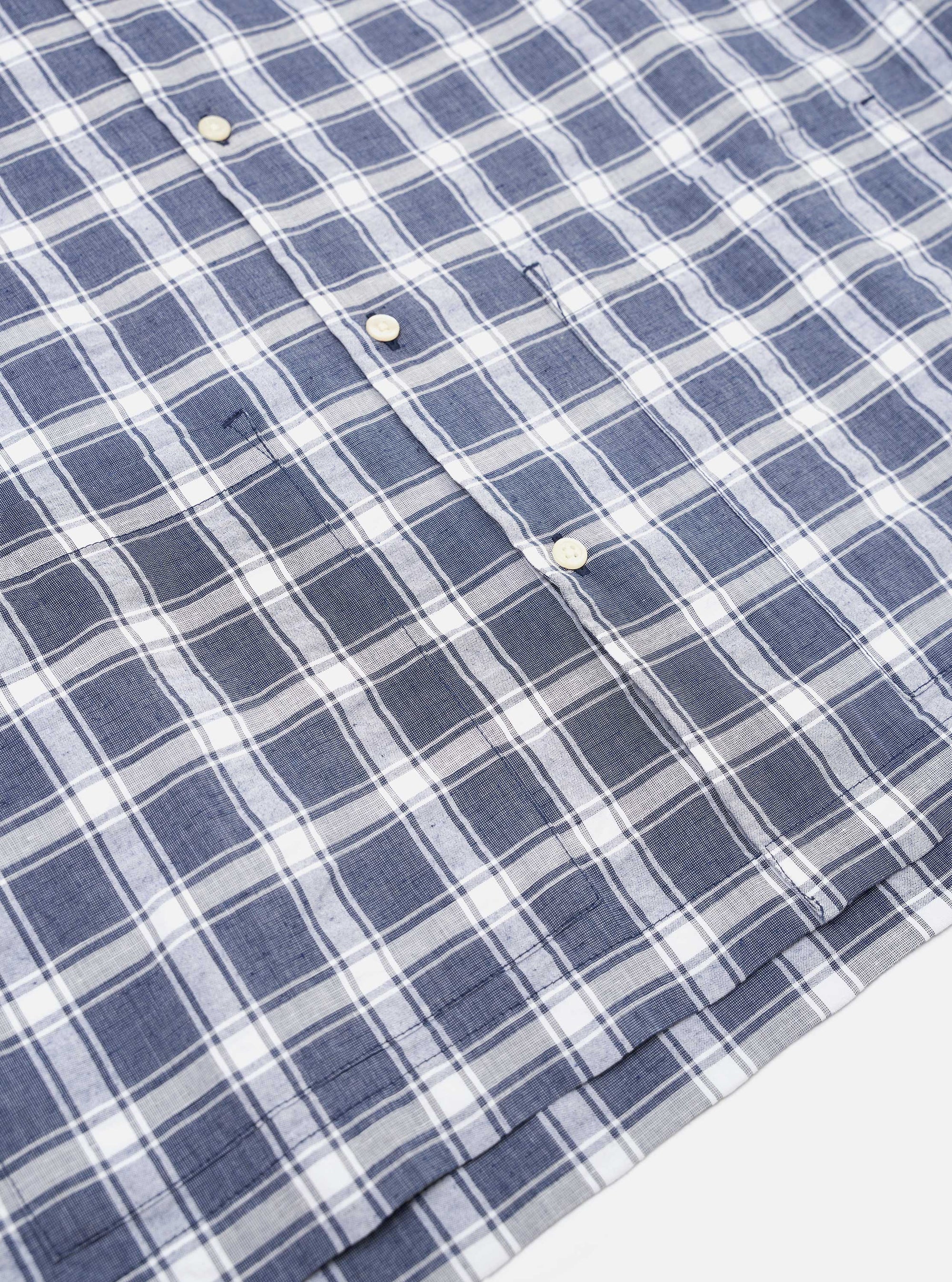 Indigo Chambray Check Short Pyjama Set