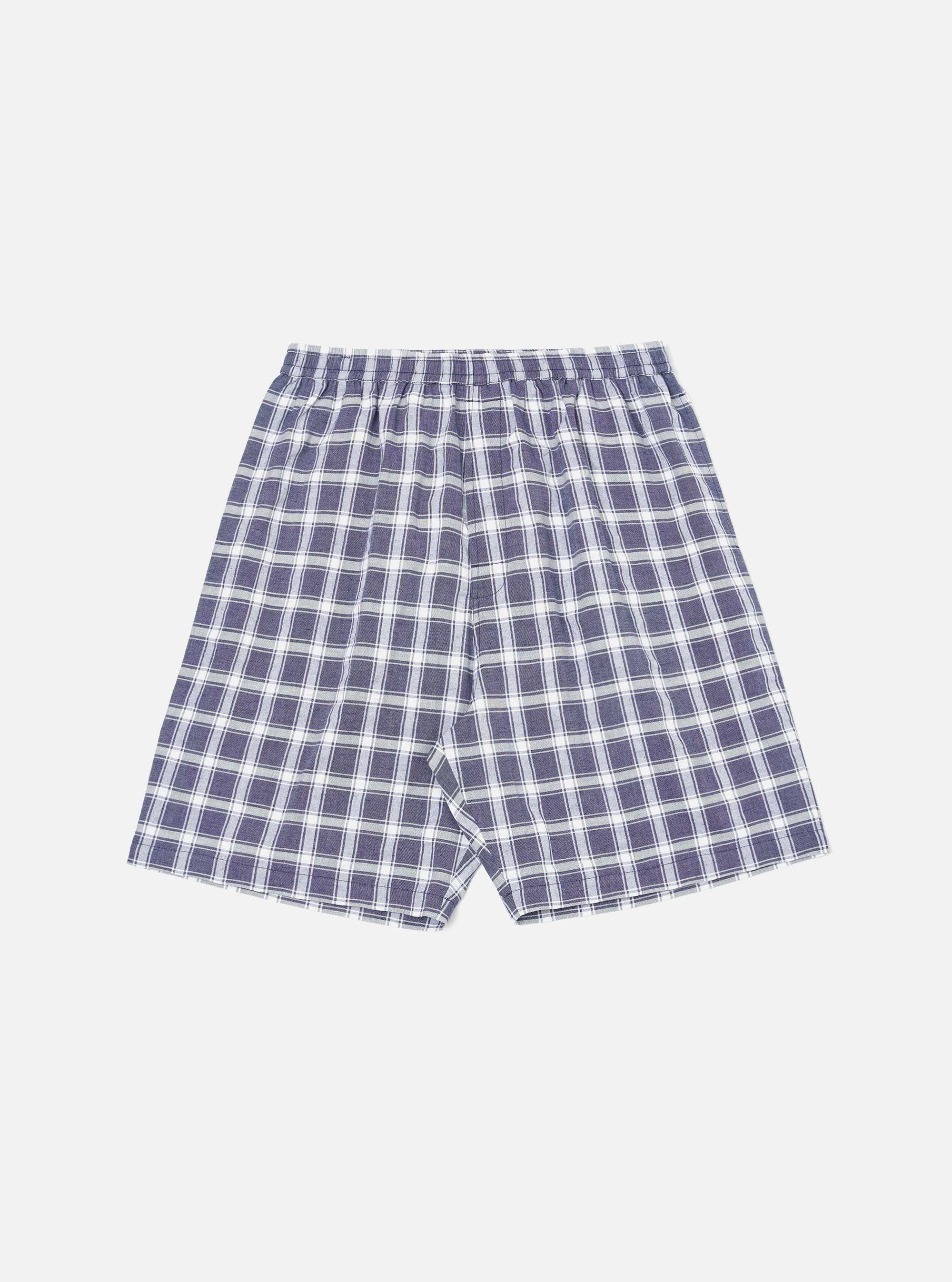 Indigo Chambray Check Short Pyjama Set