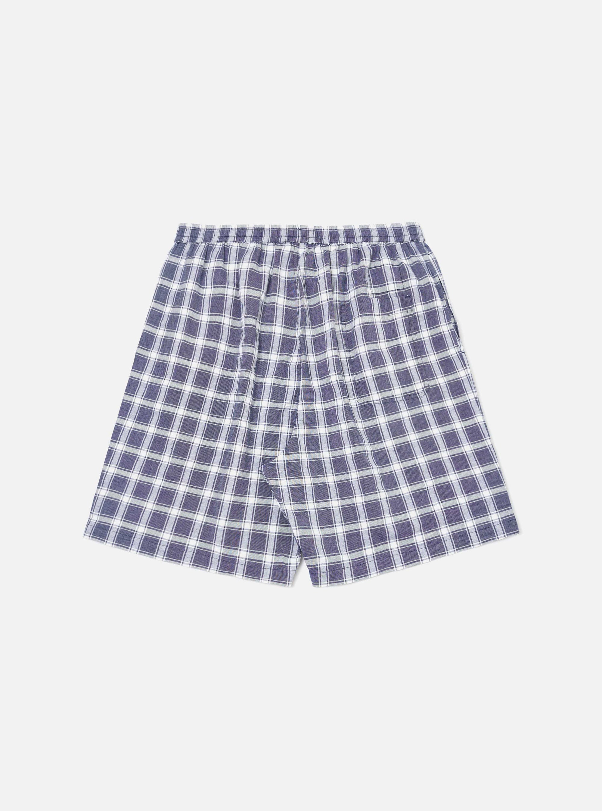 Indigo Chambray Check Short Pyjama Set