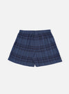 Navy O/D Crepe Check Boxer Short
