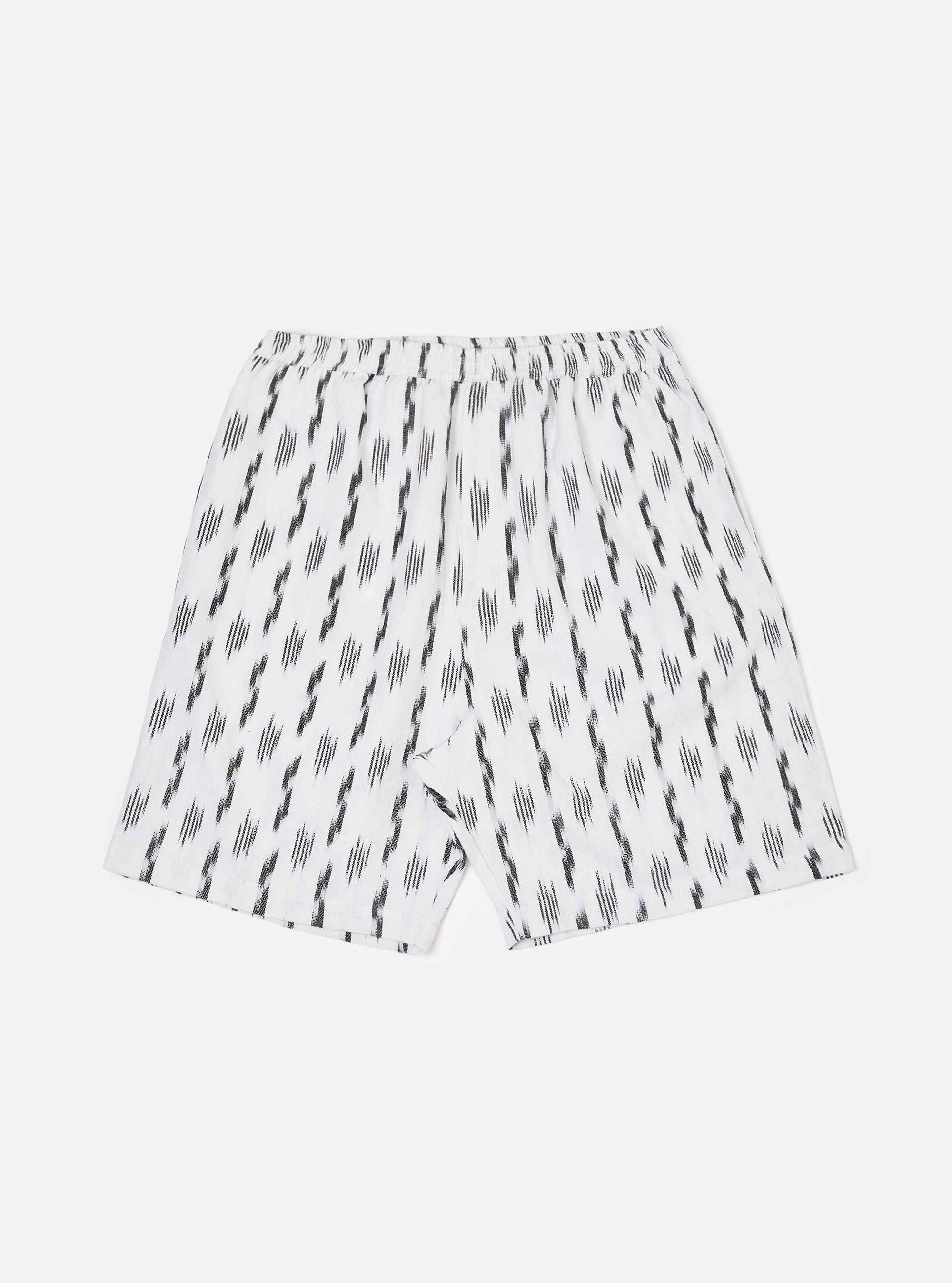 Ecru Ikat Lines Pyjama Short