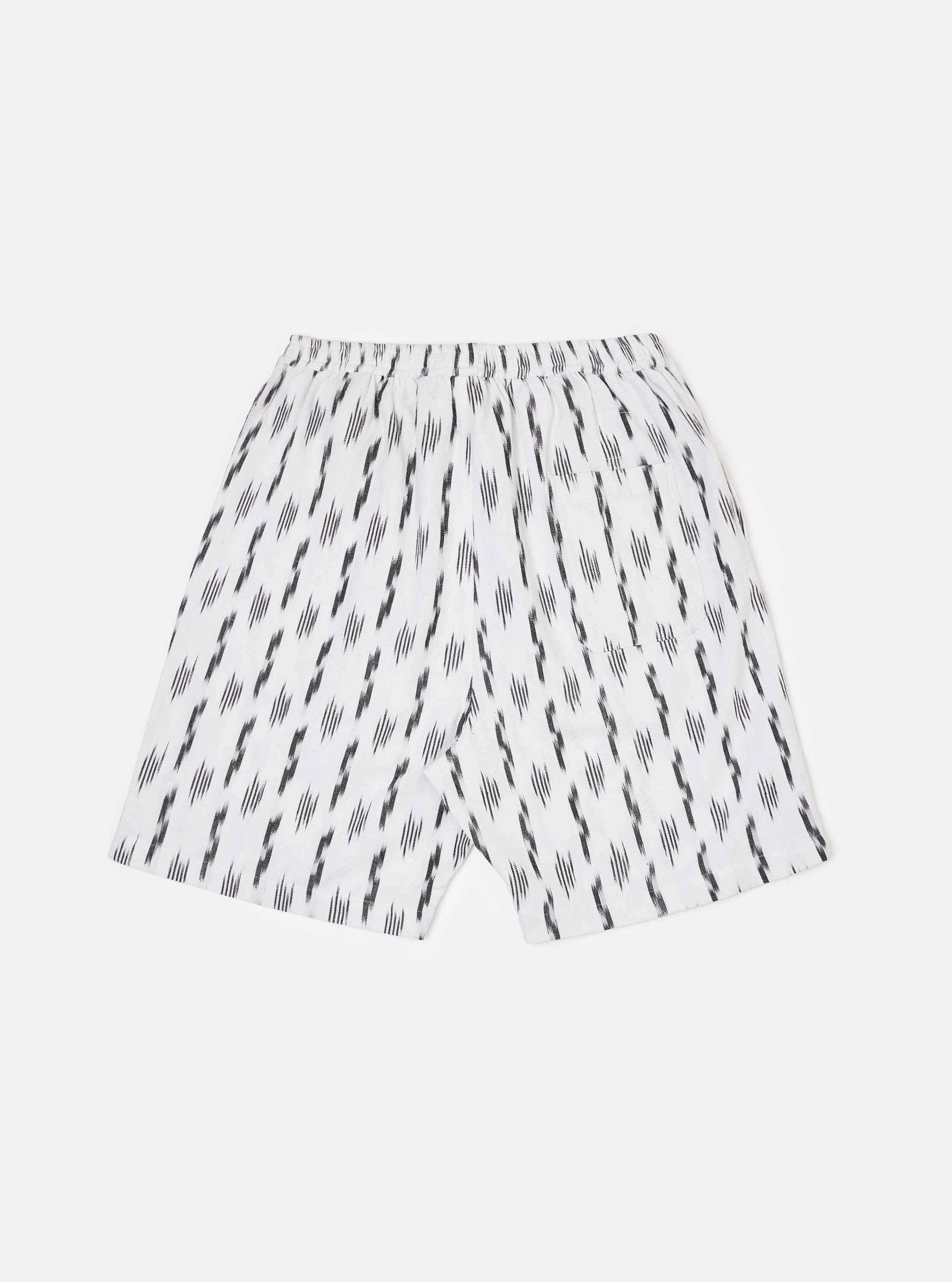 Ecru Ikat Lines Pyjama Short