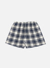 Navy Textured Plaid Boxer Short