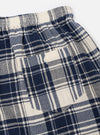 Navy Textured Plaid Boxer Short