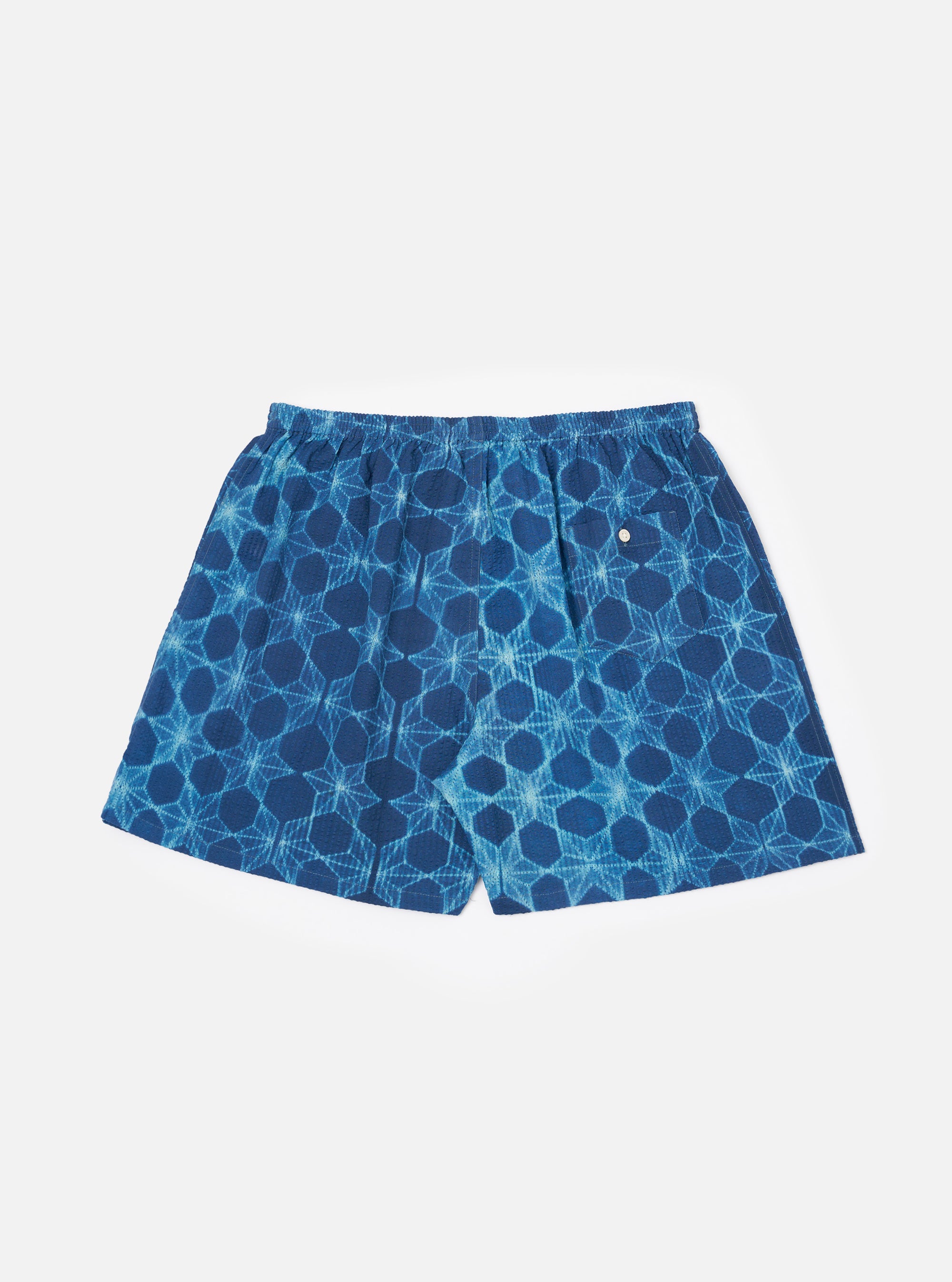 Indigo Needle Tie N Dye Boxer Short