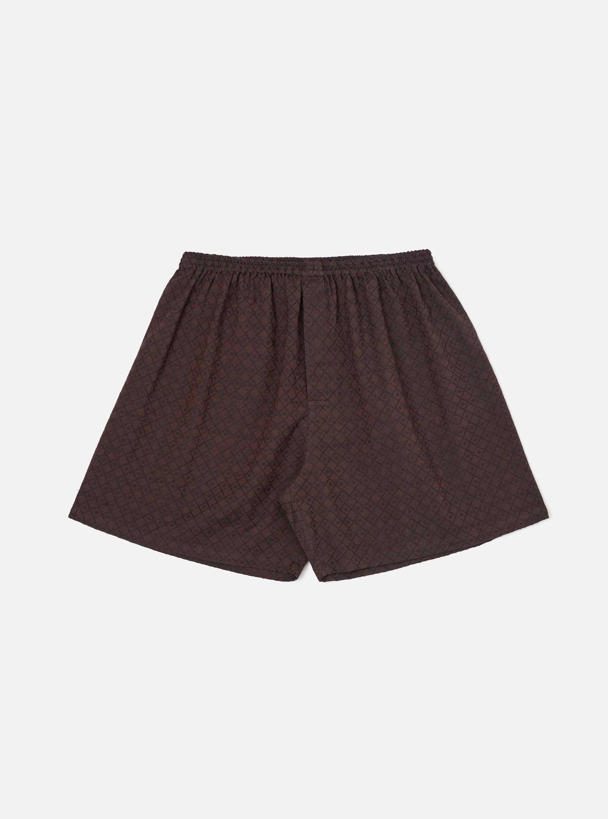 Brown Diamond Dobby Boxer Short