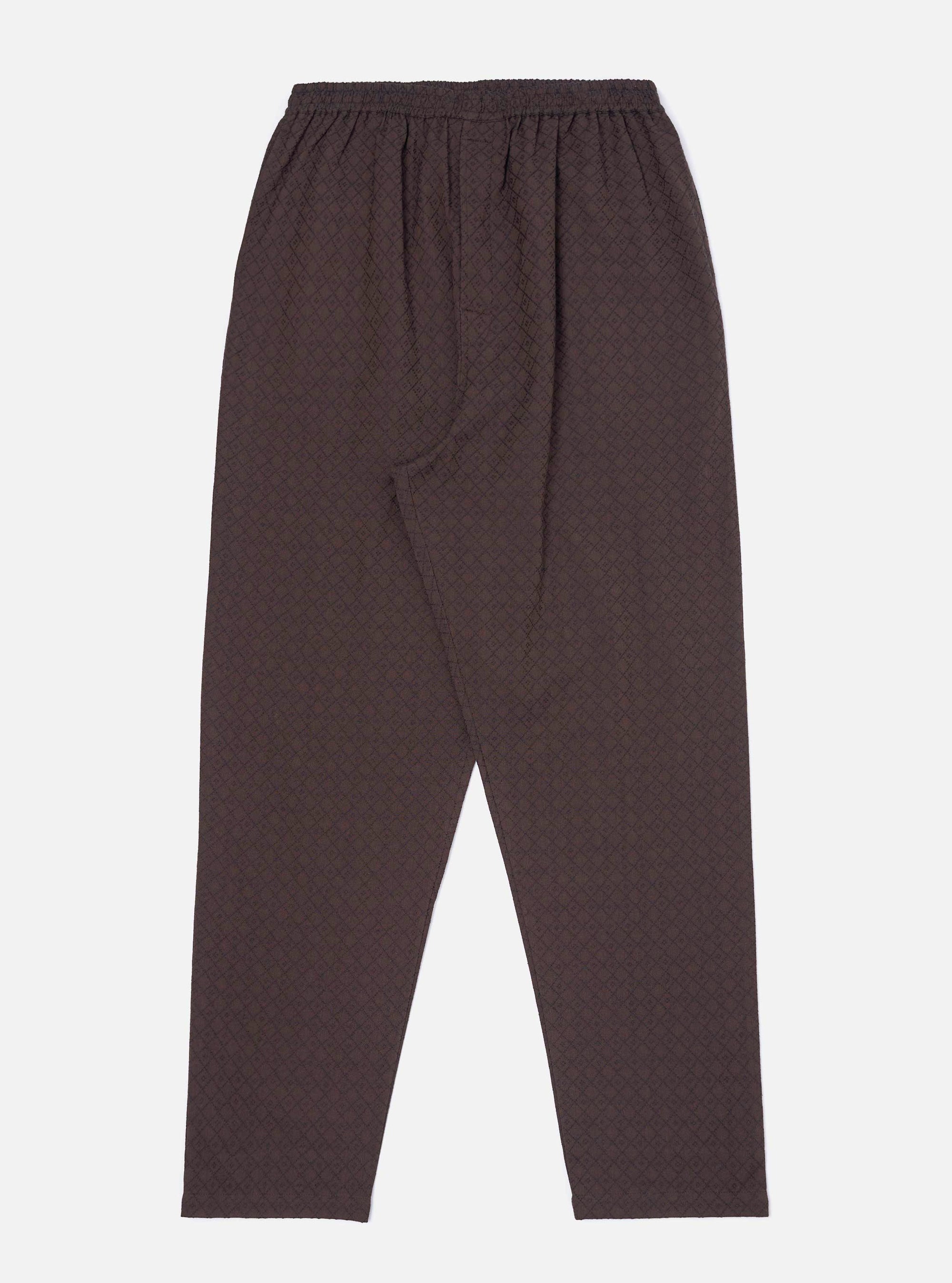 Brown Diamond Dobby Pyjama Set