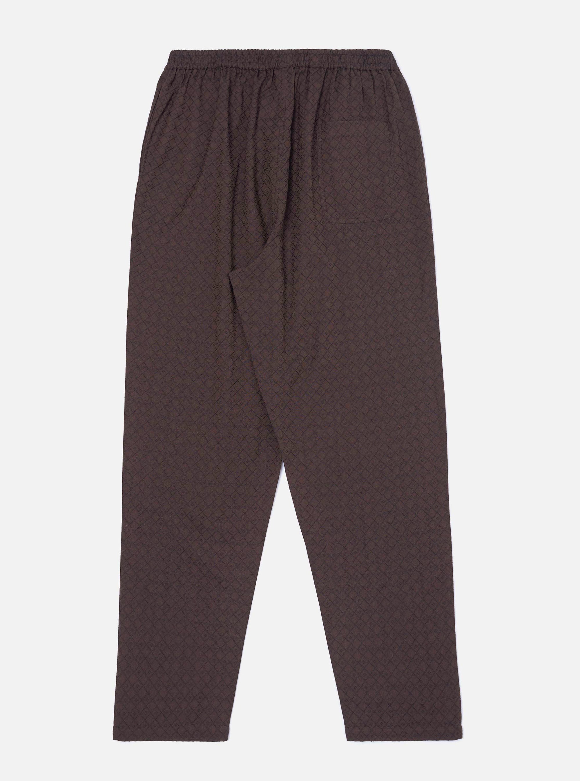 Brown Diamond Dobby Pyjama Set