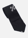 Black Embroidered Diamond Tie