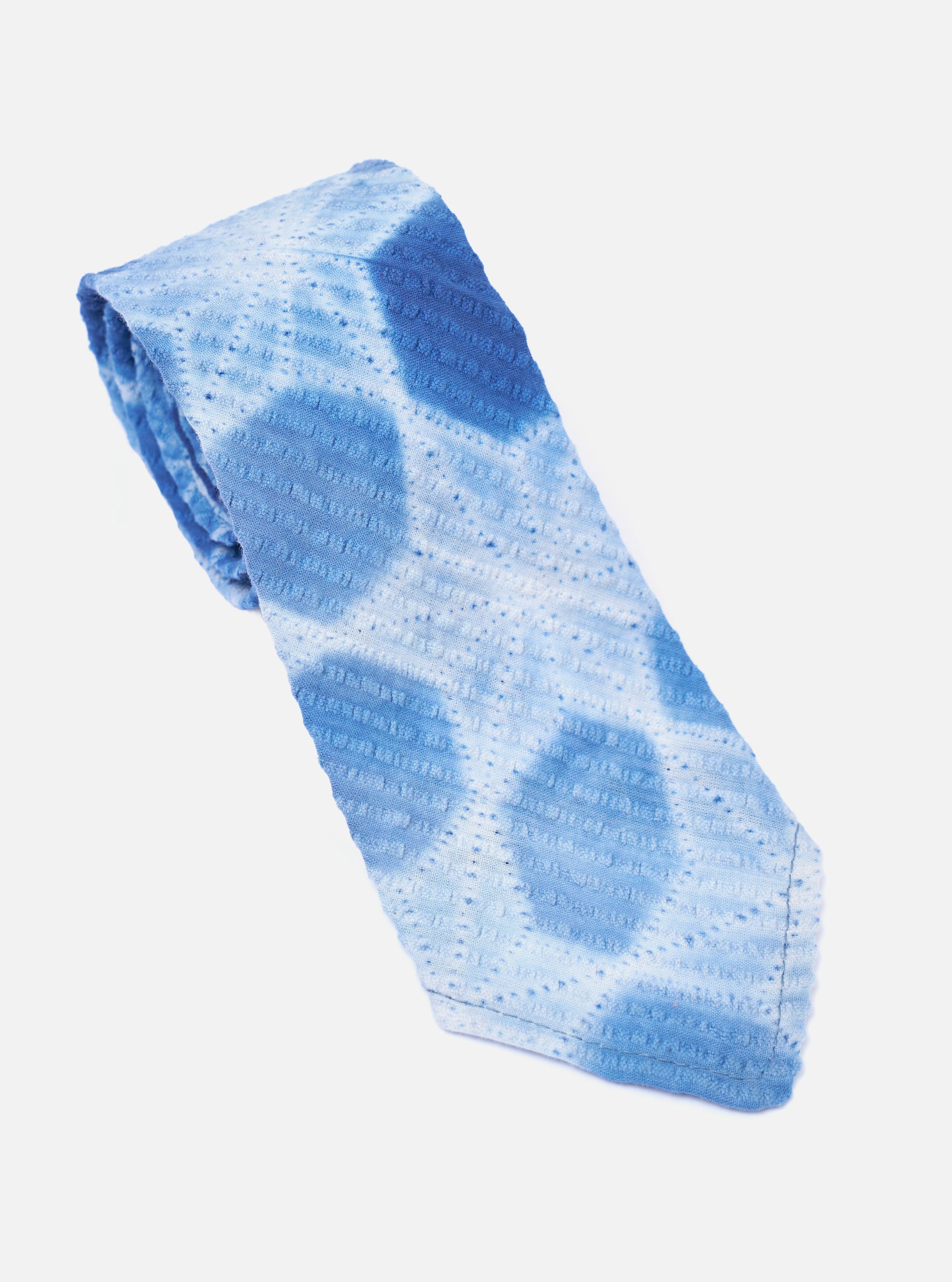 Indigo Needle Tie N Dye Tie
