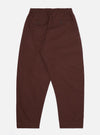 Brown Peached Poplin Oxford Pant