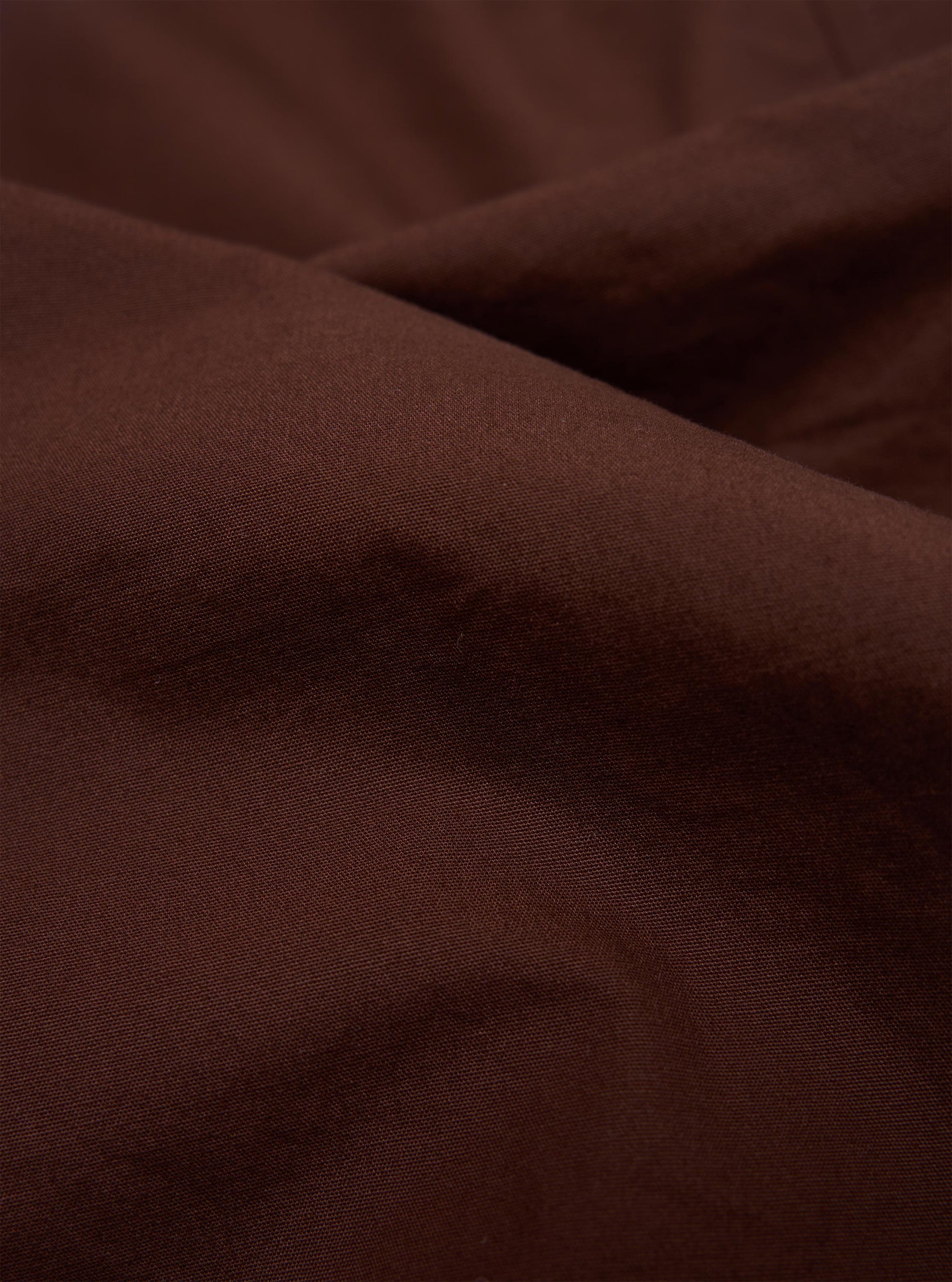 Brown Peached Poplin Oxford Pant