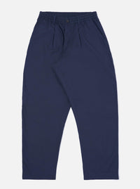 Navy Peached Poplin Oxford Pant